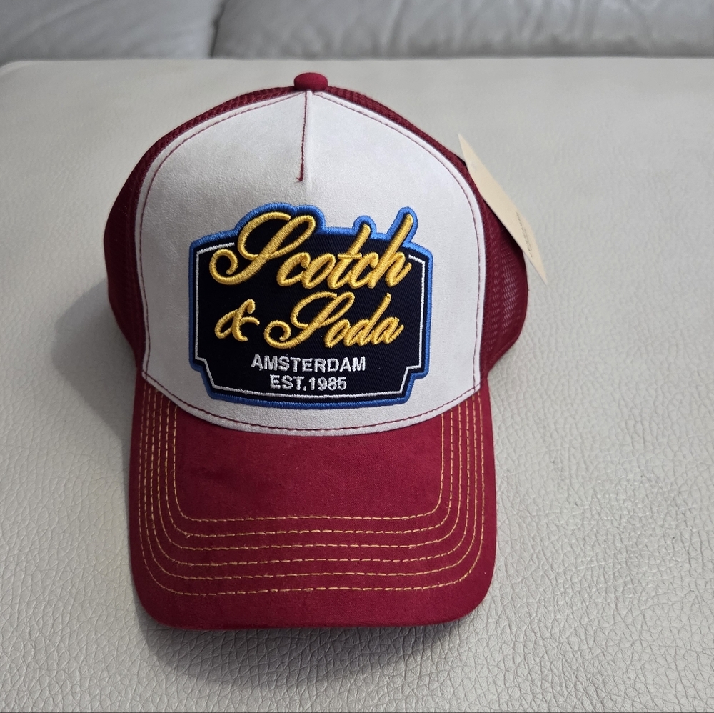 NWT - Scotch & Soda Adult Logo Trucker Hat